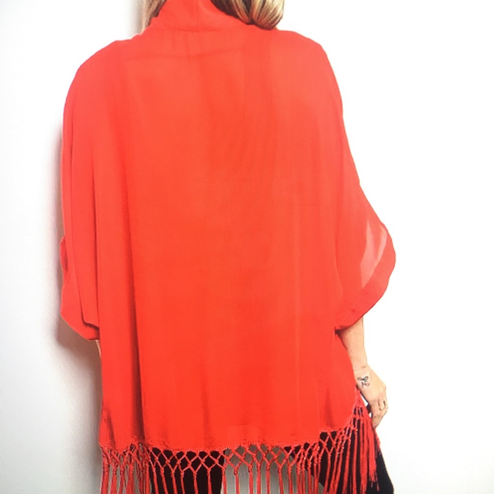 Red, cardigan - Picture 2 of 2